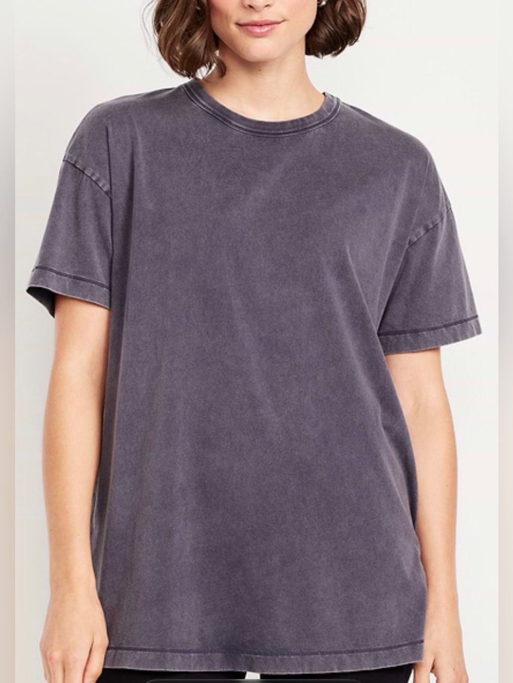 Old Navy Oversized Everywhere Tunic T-Shirt, Navy Blue, sz M Tall